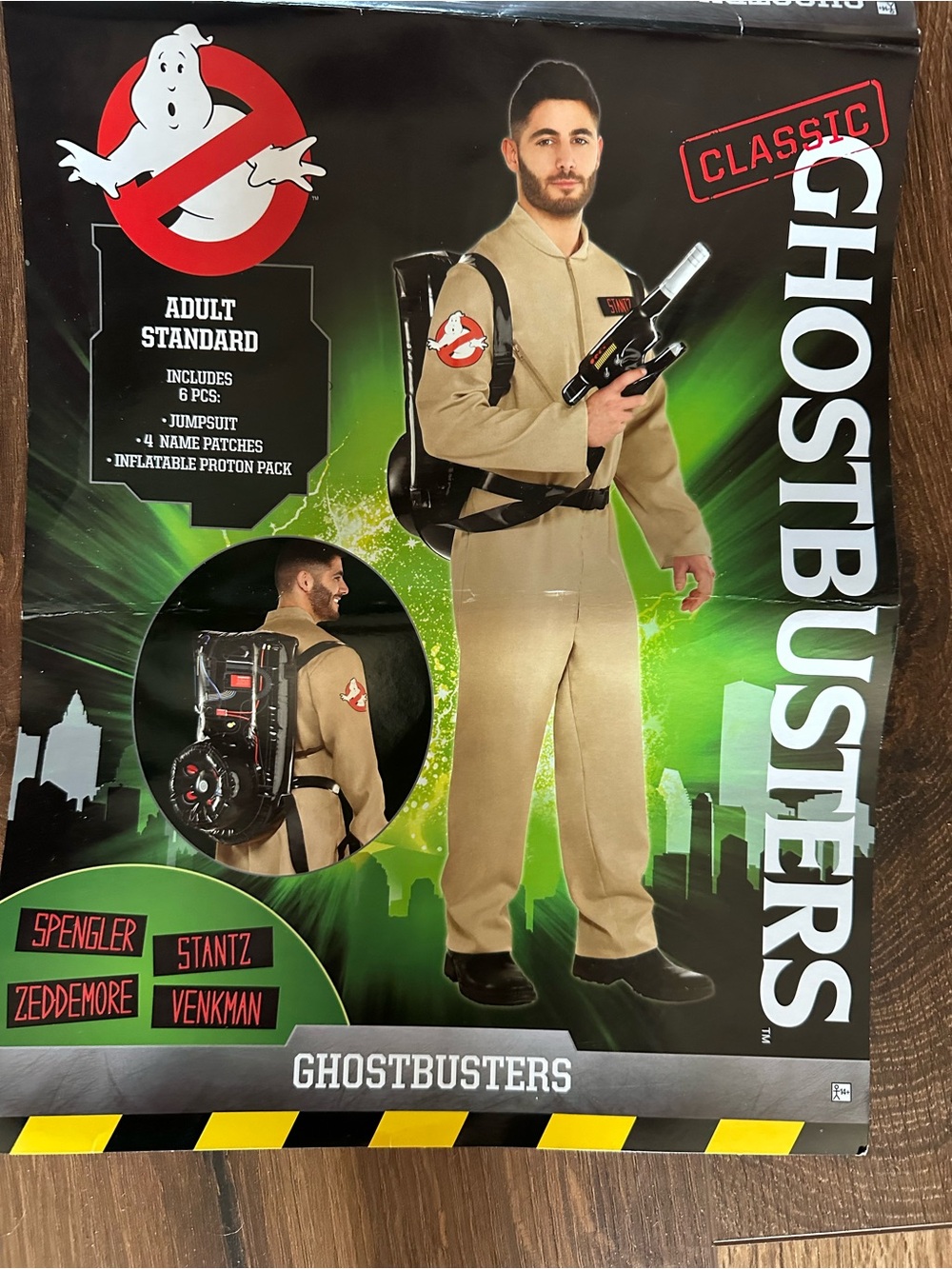 Ghostbuster costume - Tan Jumpsuit with Proton Pack
